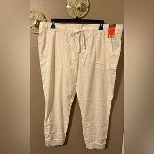 Buffalo David Bitton White Drawstring Jogger Pants